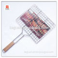 B-016 hot sale popular wooden handle stainless steel bbq grill